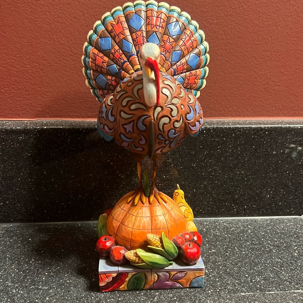 Jim Shore Heartwood Creek “Tom a Plenty” Turkey on a Pumpkin 4007979 New 2007